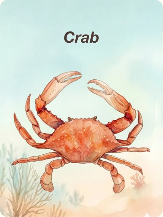 Fish card: Crab