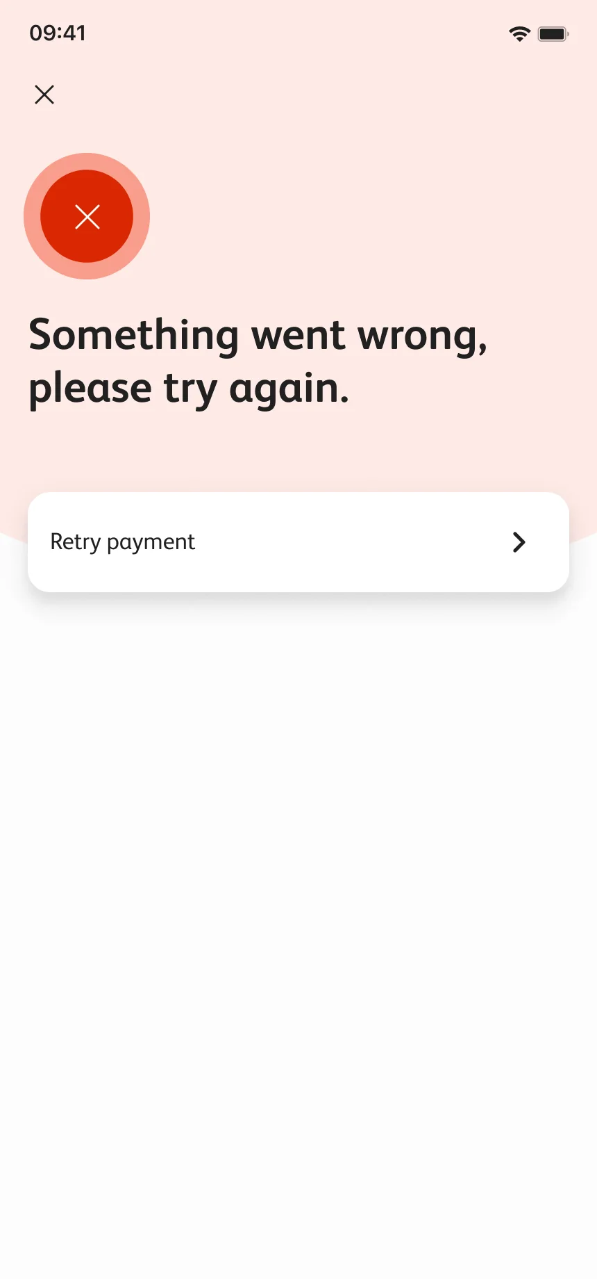 Something went wrong, please try again